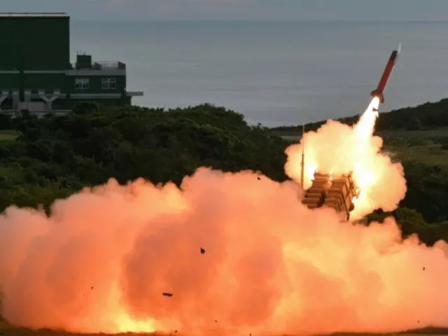 an us made patriot surface to air missile is launched during a live fire exercise in pingtung county sam yeh photo afp